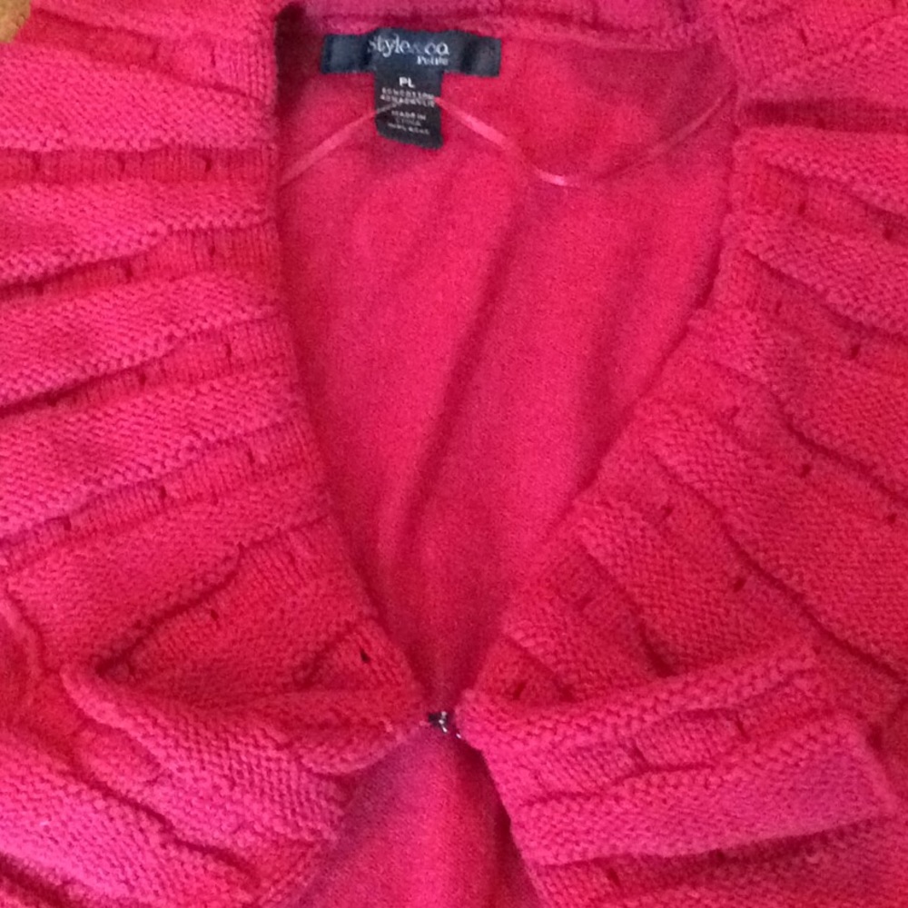 🍄 Style & Co. Red Cardigan - Picture 4 of 5